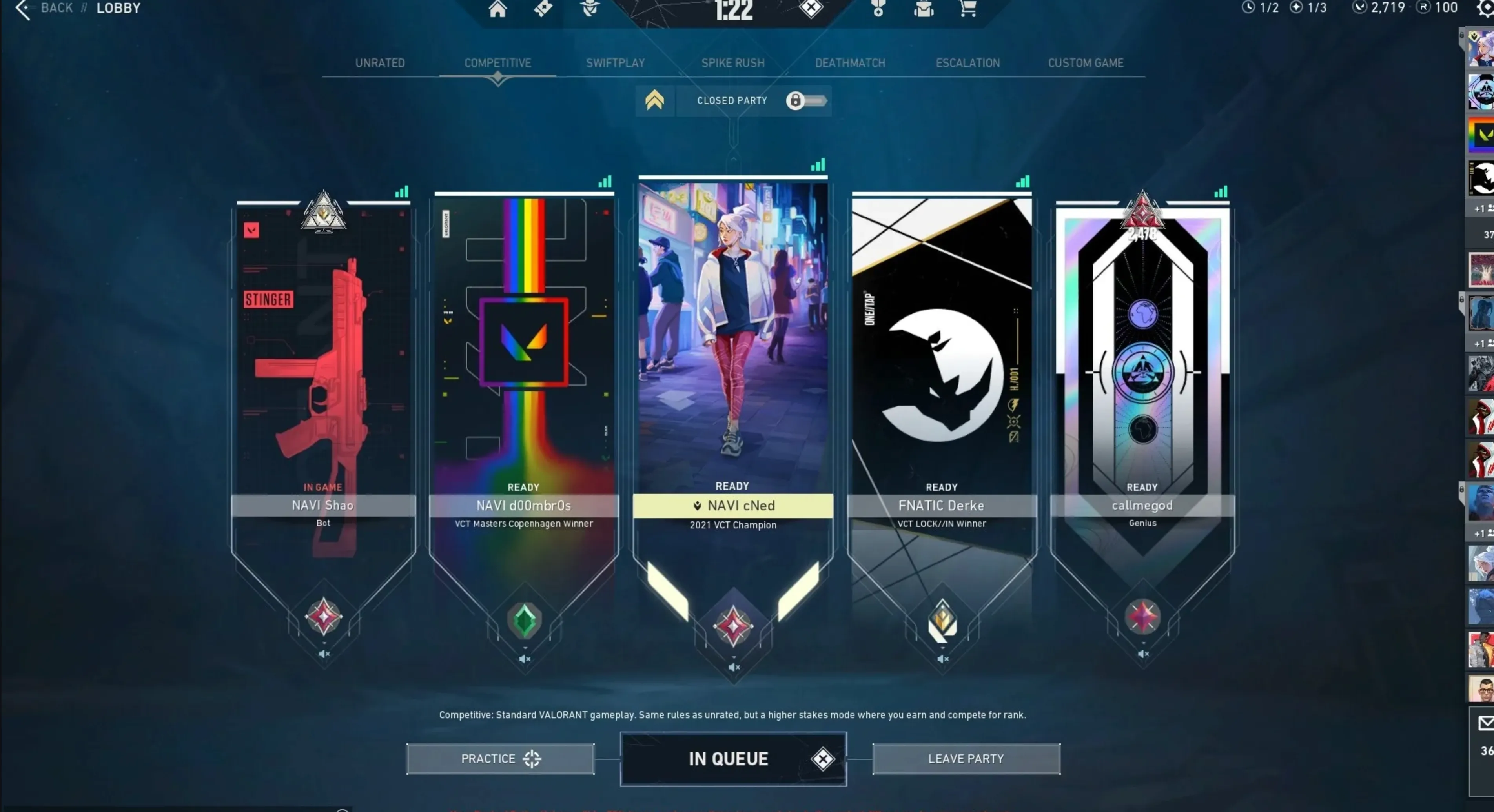 Full Five-Stack Team in Valorant